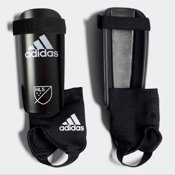 Adidas MLS Youth Guards- Black/White Youth Small - Picture 1 of 4